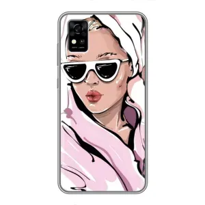 Чехол с картинкой Модные Девчонки ZTE Blade A31 (Девушка в халате)