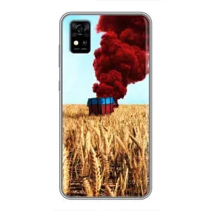 Чехол (TPU) с картинкой "Лого Пабг" на ЗТЕ Блейд А31 (Дроп)