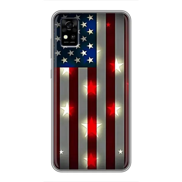 Чехол с рисунком «Флаг США 2» для ZTE Blade A31 Чехол с рисунком «Флаг США 2» для ZTE Blade A31