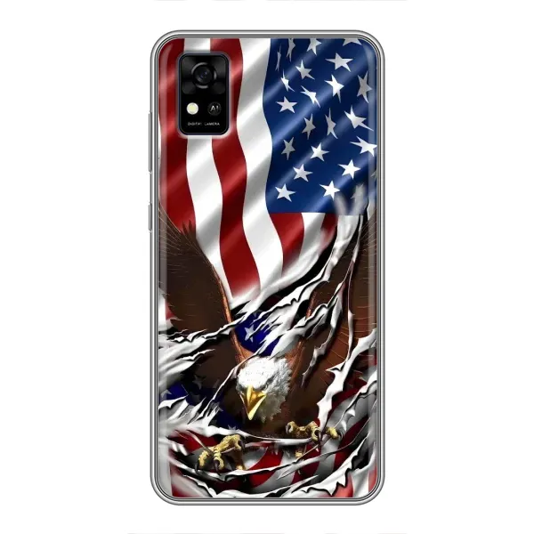 Чехол с рисунком «Флаг USA» для ZTE Blade A31 Чехол с рисунком «Флаг USA» для ZTE Blade A31