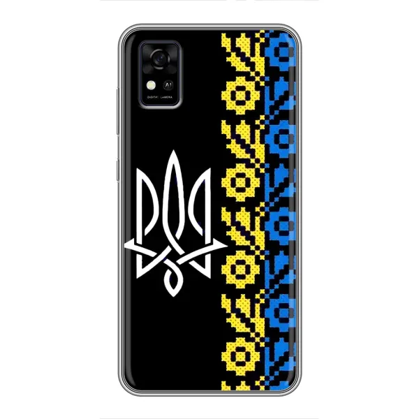 Чехол с рисунком «Герб и вышыванка» для ZTE Blade A31
