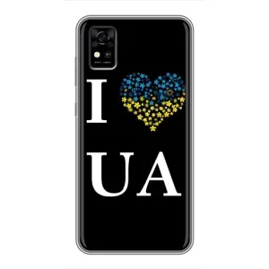 Силиконовый Чехол на ZTE Blade A31 (Я-Украина) (I Love UA)