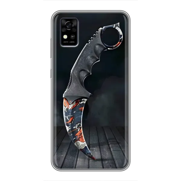 Чехол с рисунком «Кинжал КС ГО» для ZTE Blade A31 Чехол с рисунком «Кинжал КС ГО» для ZTE Blade A31