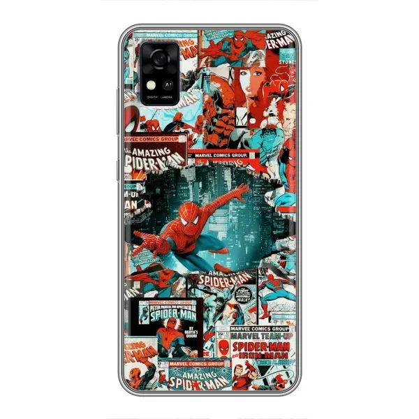 Чехол с рисунком «Комиксы Человек Паук» для ZTE Blade A31 Чехол с рисунком «Комиксы Человек Паук» для ZTE Blade A31