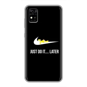 Силиконовый Чехол на ZTE Blade A31 с картинкой Nike (Later)