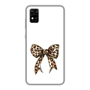 Чехол банты для ZTE Blade A31 (Леопардовый принт)