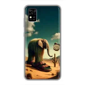 Чехол с мемами тралалело тралала для ZTE Blade A31 (Лирили ларила)