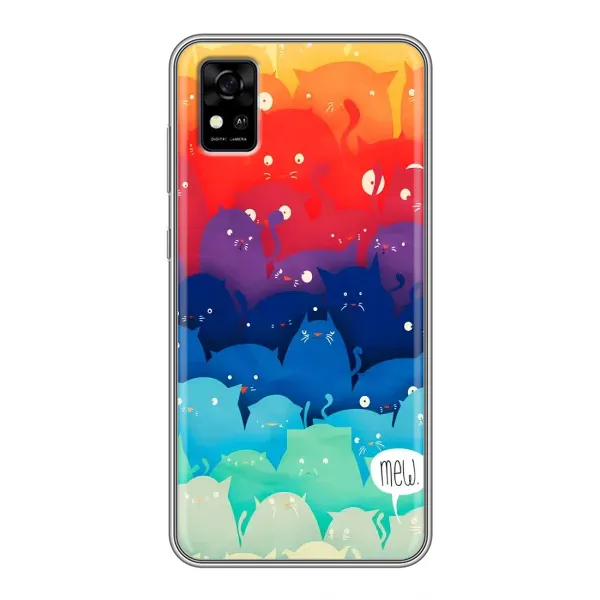 Чехол с рисунком «Mew» для ZTE Blade A31