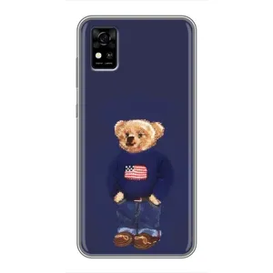 Чехлы Мишка Тедди для ЗТЕ Блейд А31 (Мишка USA)