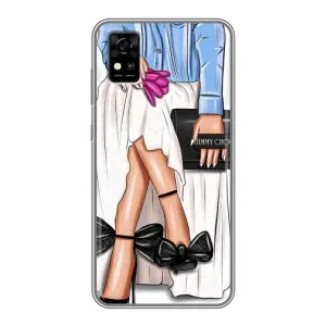 Силиконовый Чехол на ZTE Blade A31 с картинкой Стильных Девушек (Мода)