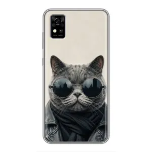 Чохол на тематику: Коти для ZTE Blade A31 (Модний кіт)