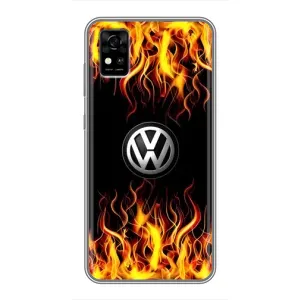 Чехол "Фольксваген" для ZTE Blade A31 (Огненный Лого)