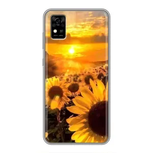 Чохол з Квітами для ZTE Blade A31 (поле соняшників)