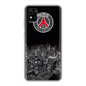 Силиконовые Чехлы принт Футбол на ZTE Blade A31 (PSG)