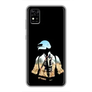 Силиконовый чехол с картинкой "Герой Pubg" на ZTE Blade A31 (Пубг мен)