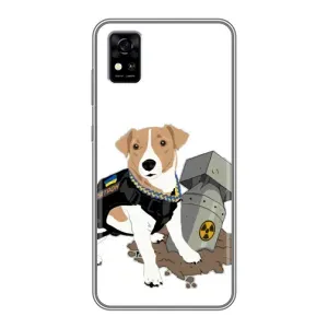 Чехол с принтом Собаки Патрон для ZTE Blade A31 (Пёс Патрон с ракетой)