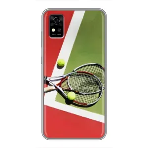 Чехлы с принтом Спортивная тематика для ZTE Blade A31 (Ракетки теннис)