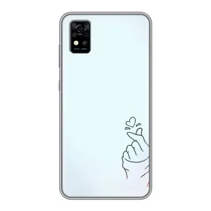 Чехлы (Знак сердечка) на ZTE Blade A31 (Сердце на голубом)