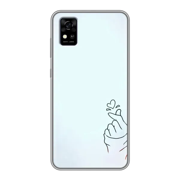Чехол с рисунком «Сердце на голубом» для ZTE Blade A31 Чехол с рисунком «Сердце на голубом» для ZTE Blade A31