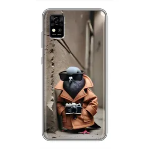 Чехол с мемами тралалело тралала для ZTE Blade A31 (Шпиониро голубио)