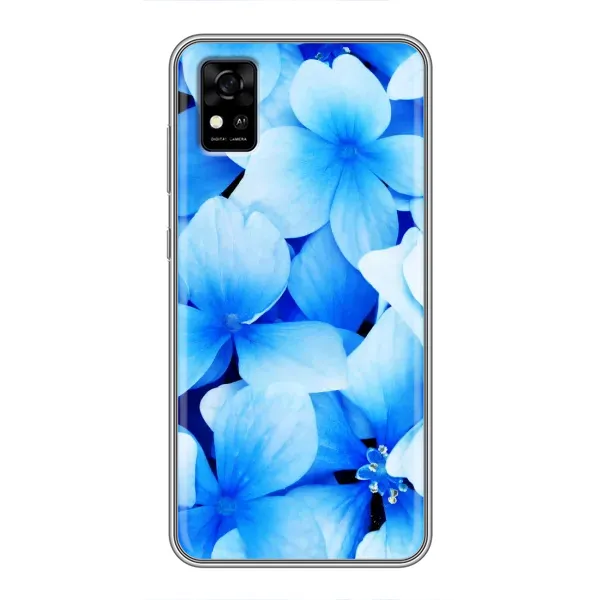Чехол с рисунком «Синие цветы» для ZTE Blade A31 Чехол с рисунком «Синие цветы» для ZTE Blade A31