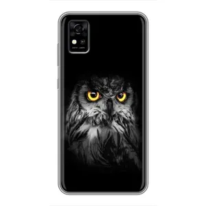 Чохли з принтом СОВИ для ZTE Blade A31 (Сова на чорному)