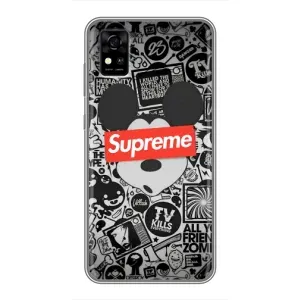 Чехол с Брендами одежды на ЗТЕ Блейд А31 (Supreme Маус)
