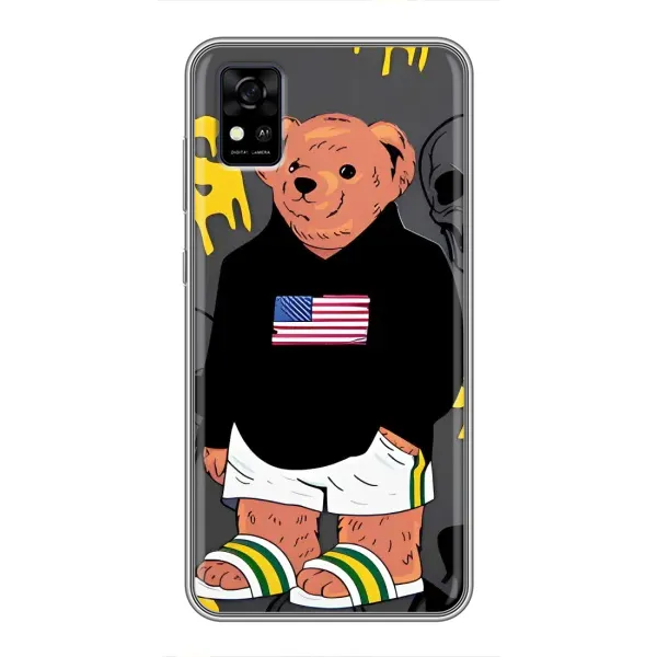 Чехол с рисунком «Teddy USA» для ZTE Blade A31 Чехол с рисунком «Teddy USA» для ZTE Blade A31