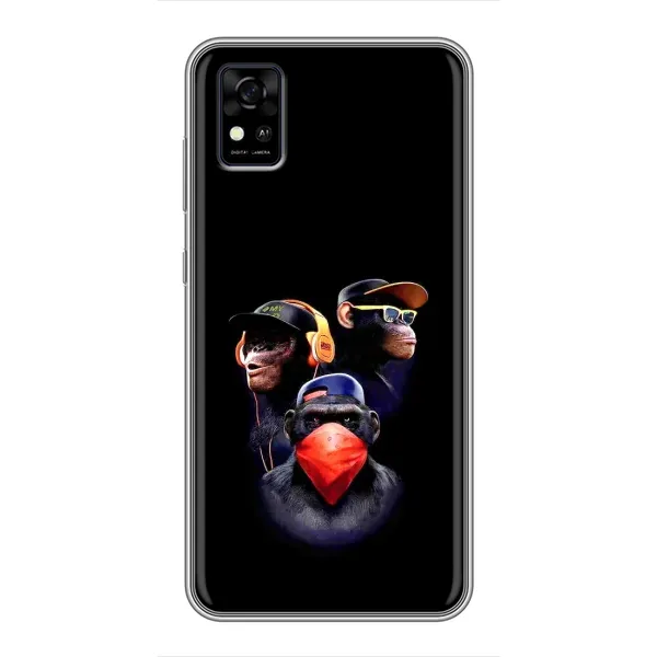 Чехол с рисунком «Три обезьяны» для ZTE Blade A31 Чехол с рисунком «Три обезьяны» для ZTE Blade A31