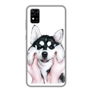 Бампер для ZTE Blade A31 з картинкою "Песики" (Собака Хаскі)