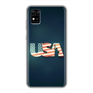 Чехол Флаг USA для ZTE Blade A31 (USA)