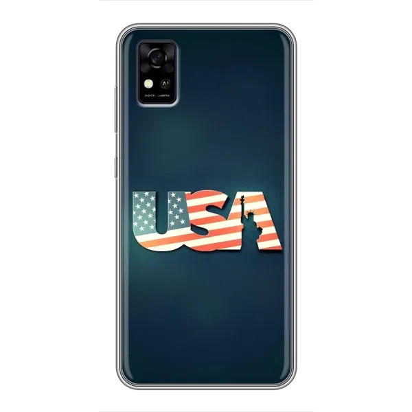 Чехол с рисунком «USA» для ZTE Blade A31 Чехол с рисунком «USA» для ZTE Blade A31