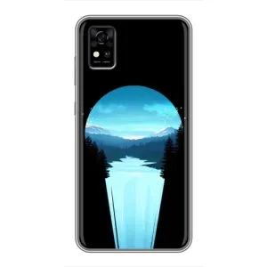 Літній Чохол на ZTE Blade A31 (Синій Водоспад)