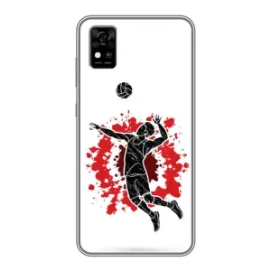 Чехлы с принтом Спортивная тематика для ZTE Blade A31 (Волейболист)