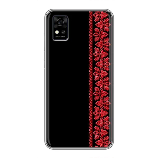 Чехол с рисунком «Вышиванка на черном» для ZTE Blade A31 Чехол с рисунком «Вышиванка на черном» для ZTE Blade A31