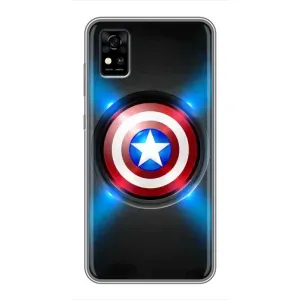 Чохол с Щітом Капітана Америки на ZTE Blade A31 (Яскраий Щит Капітана)
