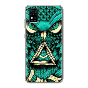 Чохли з принтом СОВИ для ZTE Blade A31 (Зелена сова)