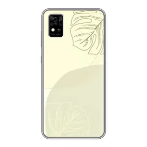 Чохол квітковий дизайн для ZTE Blade A31 (Зелений фон)