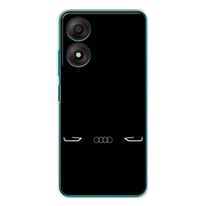 Силіконовий бампер з картинкою машини на ZTE Blade A34 (Сілует Audi)