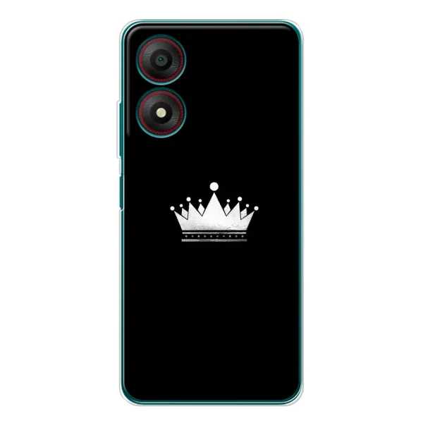 Чехол с рисунком «Белая корона» для ZTE Blade A34 Чехол с рисунком «Белая корона» для ZTE Blade A34