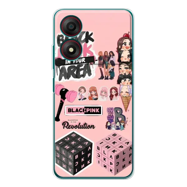 Чохол з малюнком «BLACK PINK колаж» для ZTE Blade A34 Чохол з малюнком «BLACK PINK колаж» для ZTE Blade A34