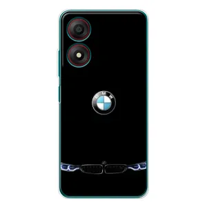 Силиконовый бампер с картинкой машины на ZTE Blade A34 (Черный BMW)