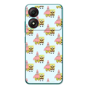 Чехлы с Патриком на ZTE Blade A34 (Боб и Патрик)