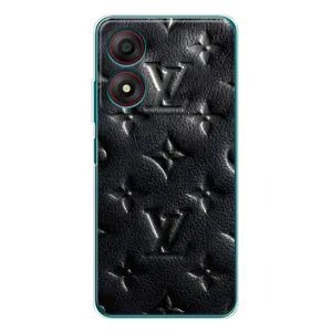 Текстурный Чехол Louis Vuitton для Блейд А34 (Черный ЛВ)