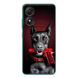 Чохол ДОБЕРМАН для ZTE Blade A34 (Доберман злий)
