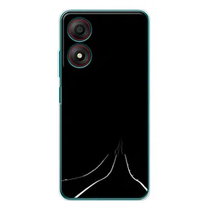 Чохол з картинками на чорному фоні для ZTE Blade A34 (Дорога)
