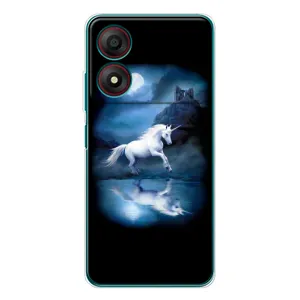 Чехол Unicorn на ZTE Blade A34 (Единорог)