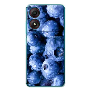 Чехол с изображением  вкусной еды для ZTE Blade A34 (Голубика)