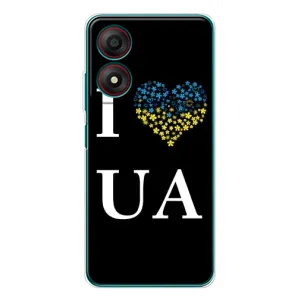 Силиконовый Чехол на ZTE Blade A34 (Я-Украина) (I Love UA)