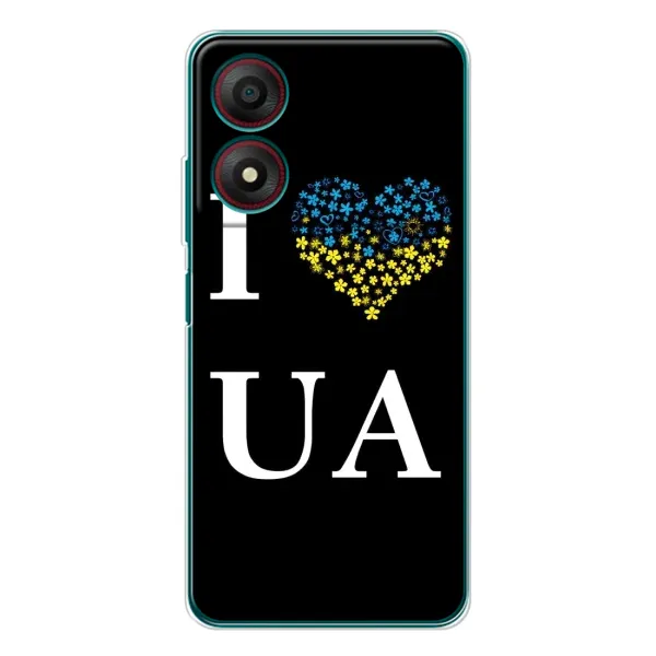 Чехол с рисунком «I Love UA» для ZTE Blade A34 Чехол с рисунком «I Love UA» для ZTE Blade A34